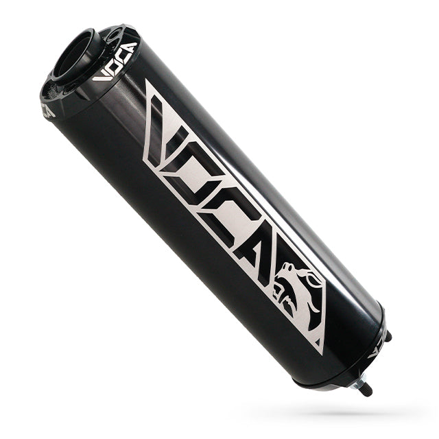 Silenciador VOCA Aluminio CNC negro - cazoleta negra