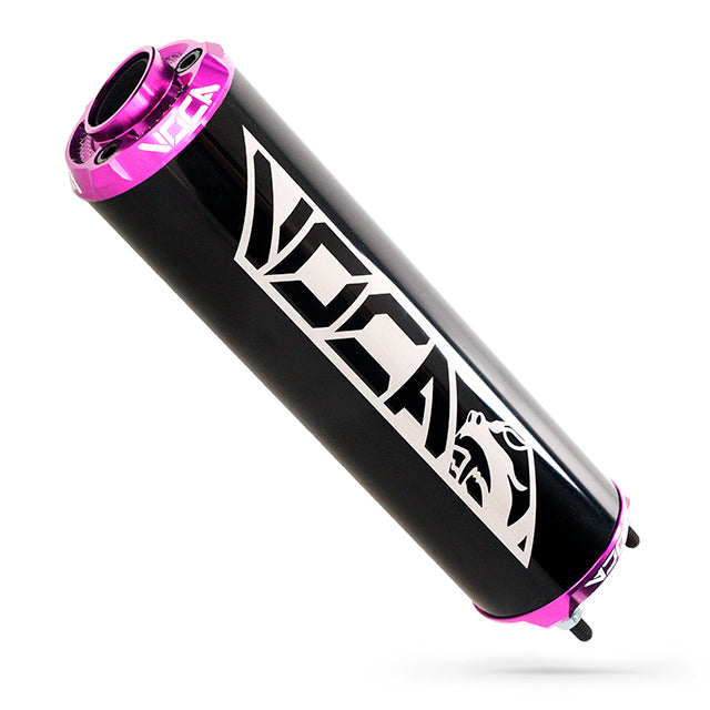 Silenciador VOCA Aluminio CNC negro - cazoleta violeta