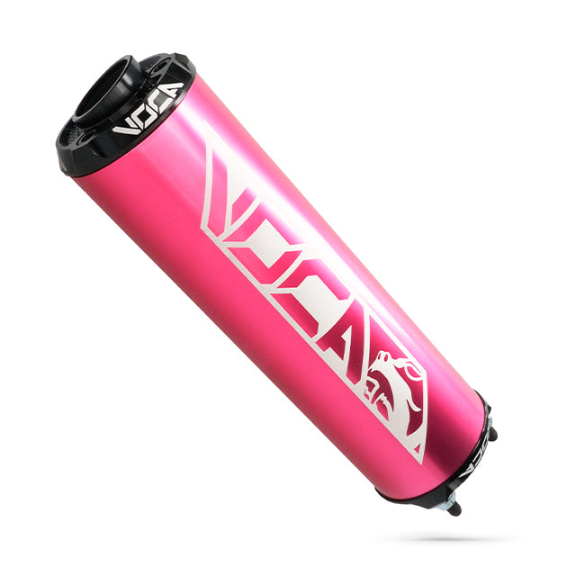 Silenciador VOCA Aluminio CNC rosa - cazoleta negra