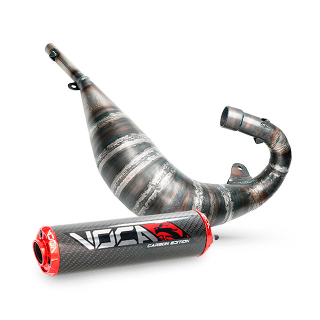 Escape VOCA Cross Carbon 80/90cc Sherco 50 SM-R / SE-R - silenciador cazoleta roja