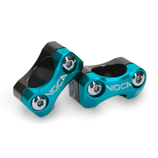 Torretas manillar 28,6 mm Voca V2 HB28 CNC - azul cyan