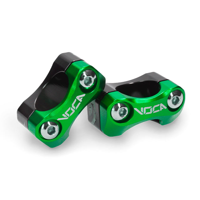 Torretas manillar 28,6 mm Voca V2 HB28 CNC - verde