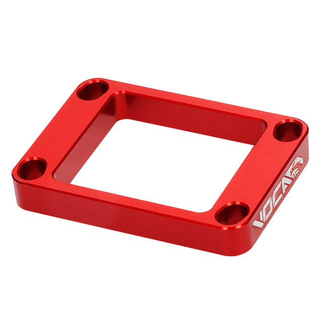 Suplemento CNC caja de laminas Minarelli Derbi / AM6 50cc VOCA - 10mm rojo