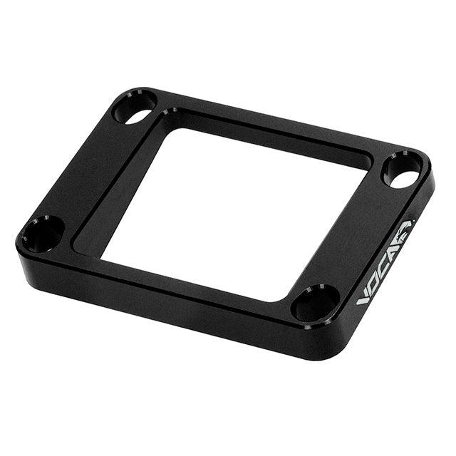 Suplemento CNC caja de laminas inclinada 5º Derbi / AM6 50cc VOCA - 5mm negro