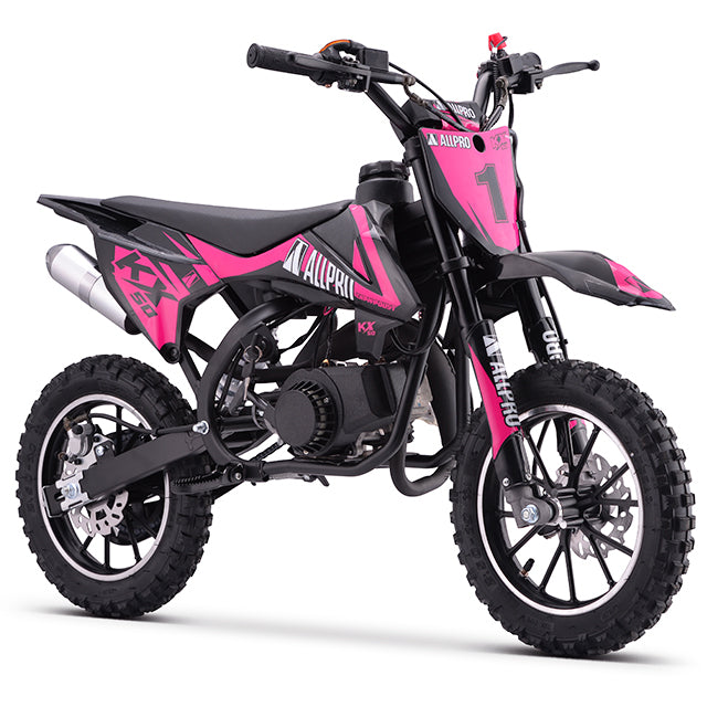 Minimoto KX 50cc AC 2.5cv AllPro - rosa flúor