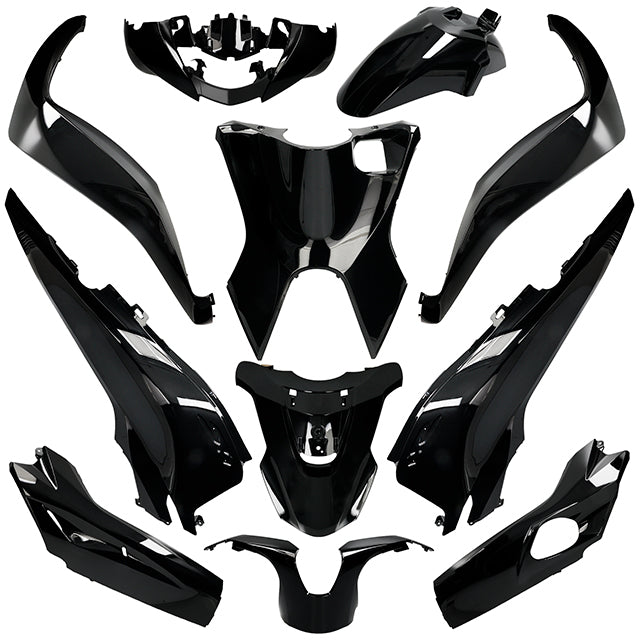 Carenados Honda SH 125 17-19 11 piezas AllPro - negro metálico perla