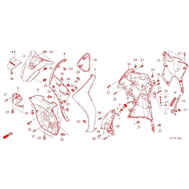 Cubrefrontal Honda SH 125 17-19 AllPro