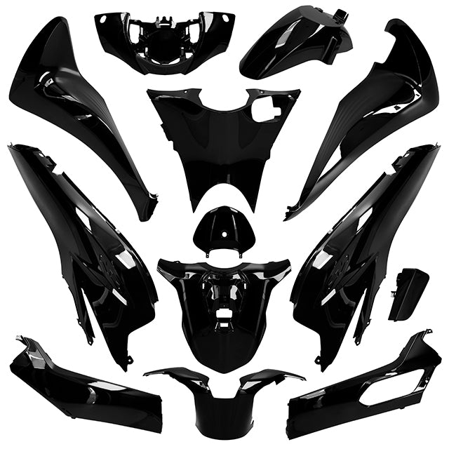 Carenados Honda SH 125 20-23 13 piezas AllPro - negro metálico perla