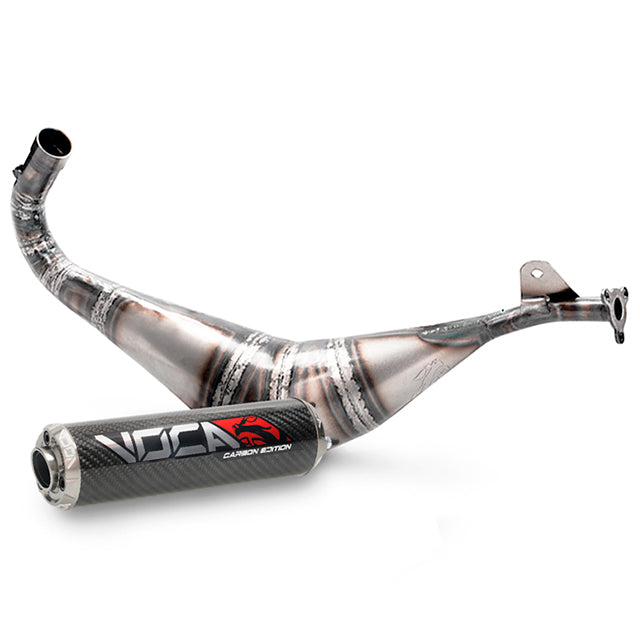 Escape VOCA Racing BigBore DT 100cc, Yamaha DT80LC, Italkit-VOCA 100cc - silenciador cazoleta gris