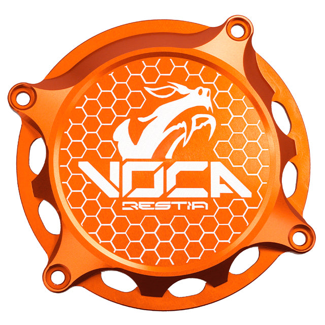 Tapa exterior de encendido VOCA CNC Minarelli AM6 - Derbi naranja