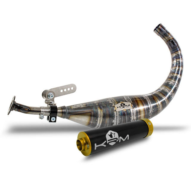 Escape KRM 70-78cc Derbi - silenciador negro/oro