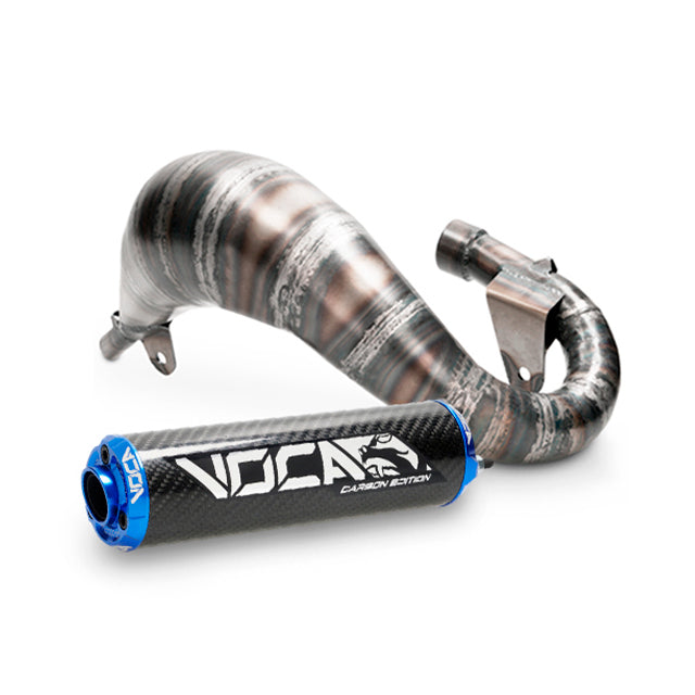 Escape Beta RR Enduro/SM 2012-2020 Cross Carbon 80/90cc VOCA Racing - silenciador cazoleta azul