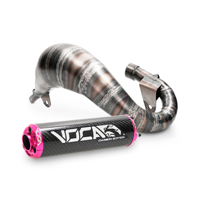 Escape Beta RR Enduro/SM 2012-2020 Cross Carbon 80/90cc VOCA Racing - silenciador cazoleta rosa