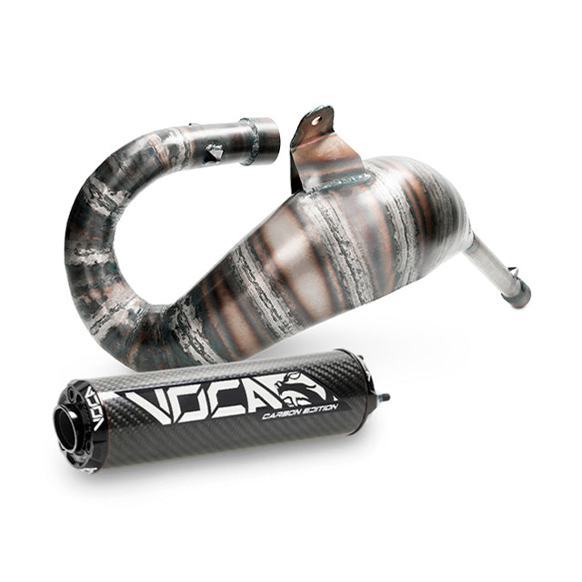 Escape Rieju MRX/SMX Cross Carbon 80/90cc VOCA Racing - silenciador cazoleta negra