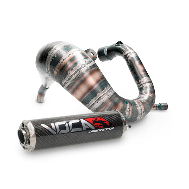 Escape Derbi DRD Pro Cross Carbon 80 VOCA Racing - silenciador cazoleta gris
