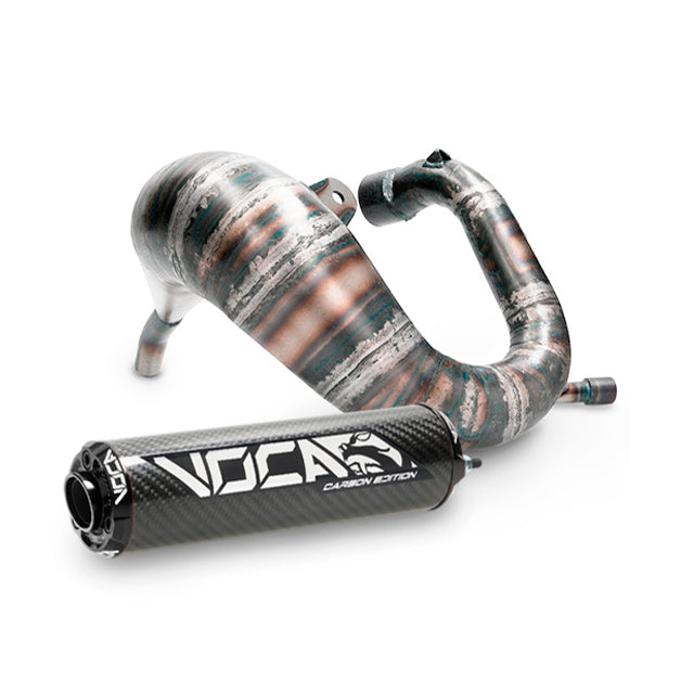 Escape Derbi DRD Pro Cross Carbon 80 VOCA Racing - silenciador cazoleta negra