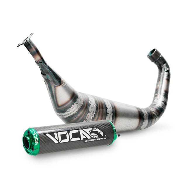 Escape Derbi Senda Racing BigBore 90cc VOCA - silenciador cazoleta verde