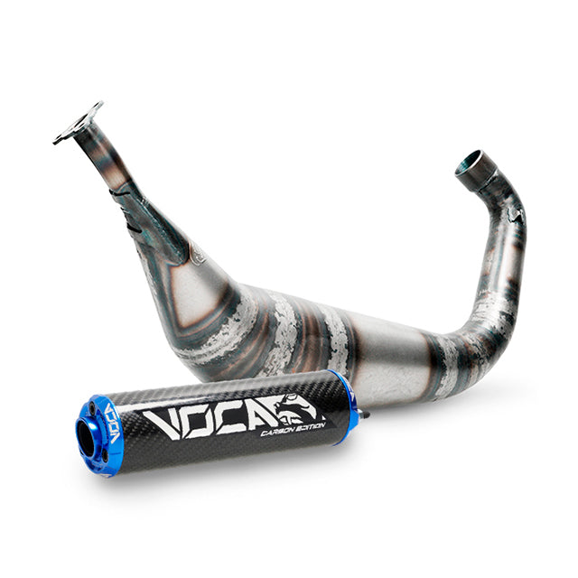 Escape Minarelli AM6 Racing BigBore 90cc VOCA - silenciador cazoleta azul