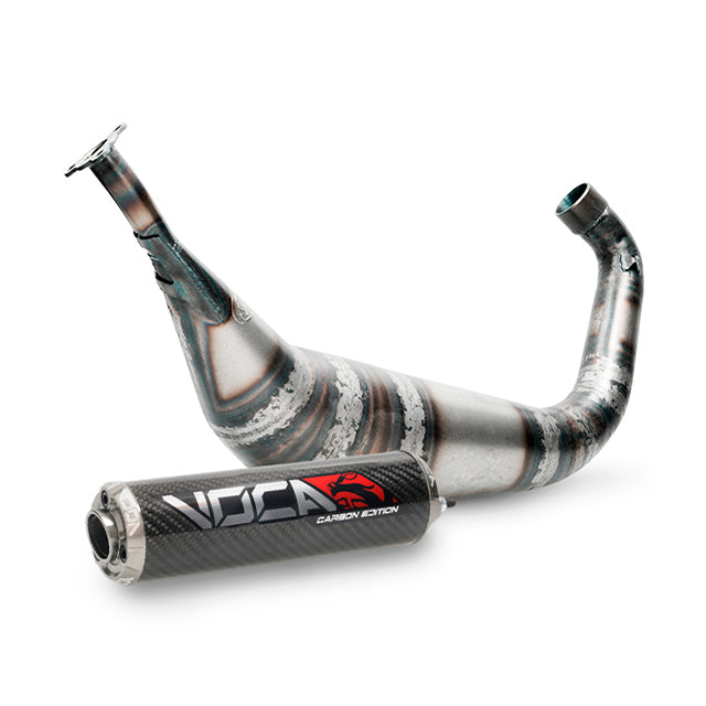 Escape Minarelli AM6 Racing BigBore 90cc VOCA - silenciador cazoleta gris