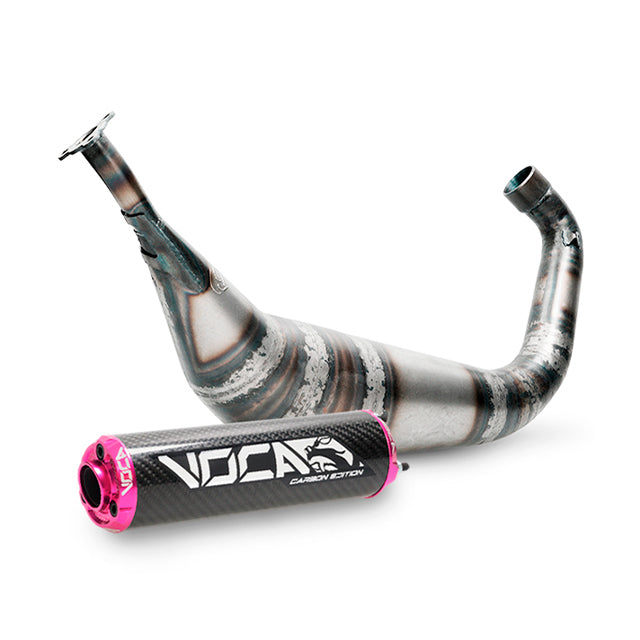 Escape Minarelli AM6 Racing BigBore 90cc VOCA - silenciador cazoleta rosa