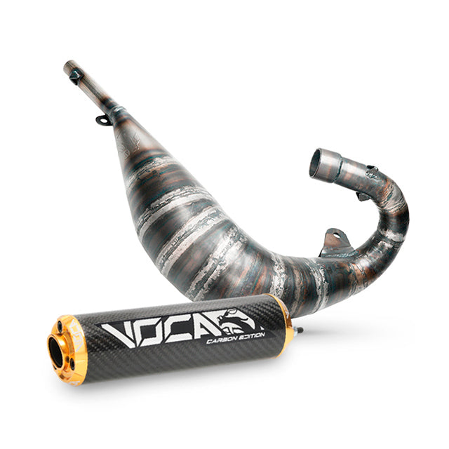 Escape VOCA Cross Carbon 80/90cc Sherco 50 SM-R / SE-R - silenciador cazoleta oro