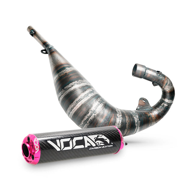 Escape VOCA Cross Carbon 80/90cc Sherco 50 SM-R / SE-R - silenciador cazoleta rosa