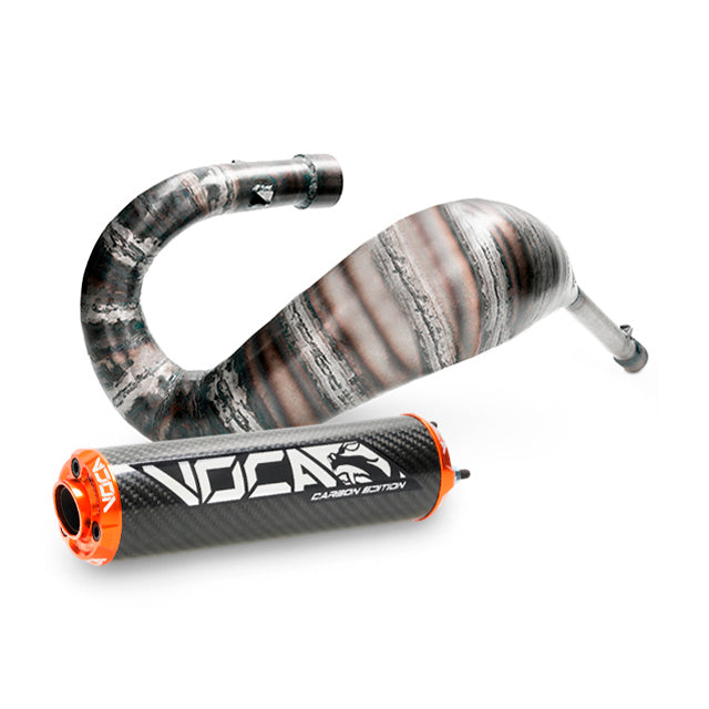 Escape Rieju MRT Cross Carbon 80 VOCA Racing - silenciador cazoleta naranja