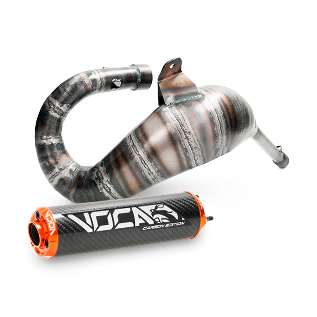 Escape Derbi Senda / DRD Cross Carbon 80 Voca Racing - silenciador cazoleta naranja