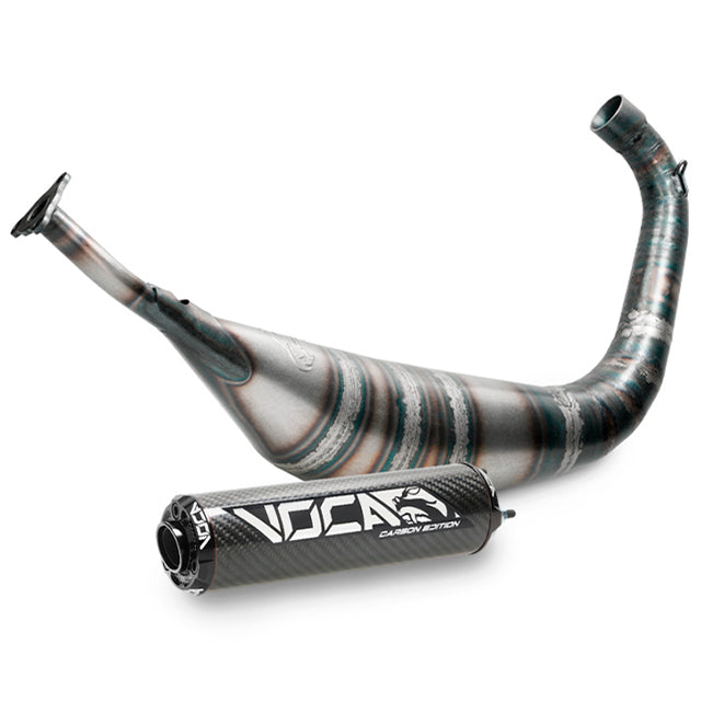 Escape VOCA Carbon 80cc Yamaha DT 80 - silenciador cazoleta negro