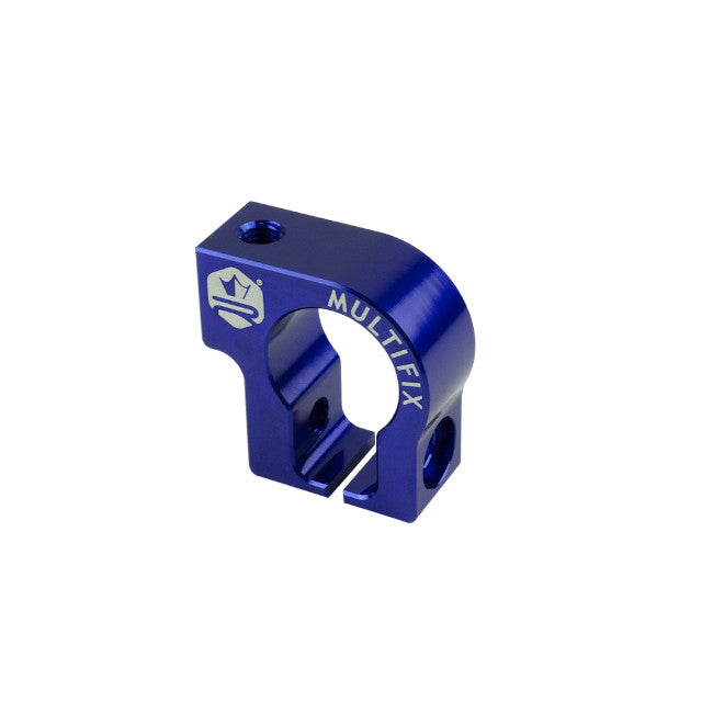 Abrazadera soporte de escape multifijación KRM - azul oscuro