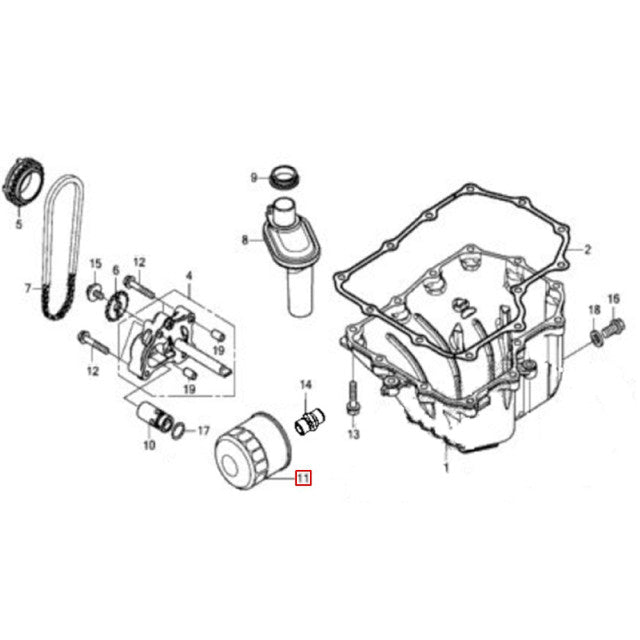 Filtro de aceite Rieju Aventura 500 125