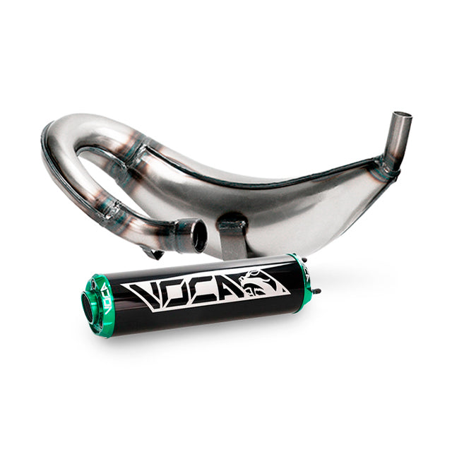 Escape Derbi Senda/DRD / Aprilia RX/SX VOCA Cross (CE) - silenciador verde