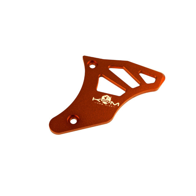 Tapa cubre piñón Derbi aluminio KRM - naranja