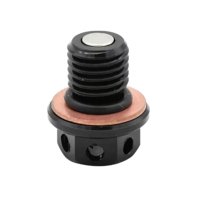 Tapon vaciado imantado CNC negro Pitbike Allpro