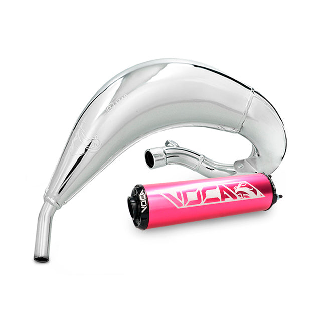 Escape VOCA Cross Chromed 50/70cc (CE) Fantic - silenciador rosa