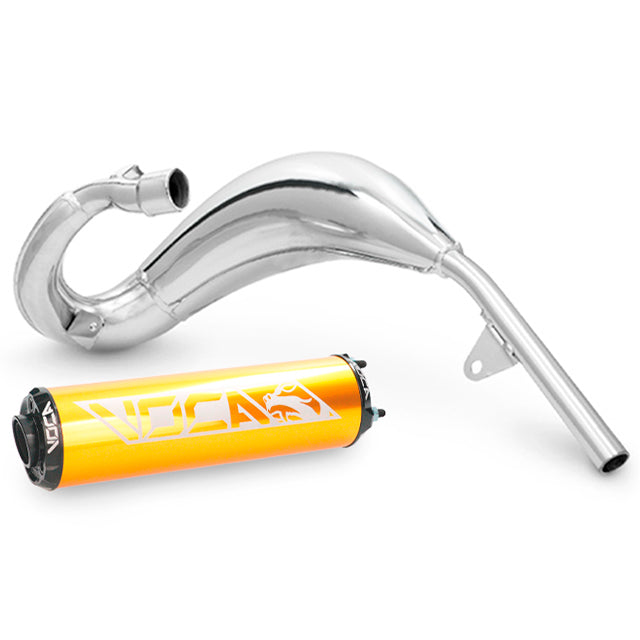 Escape VOCA Cross Chromed 50/70cc (CE), Beta RR Enduro / SM >2021 - silenciador oro
