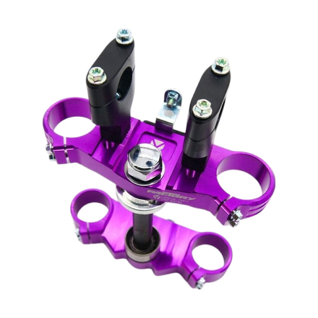 Tija completa de aluminio CNC 48/48 170mm Pitbike YCF Factory SP3 - violeta
