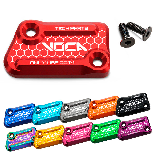 Tapa bomba de freno VOCA CNC Rieju MRT / RR / SMX 50cc AJP - rojo