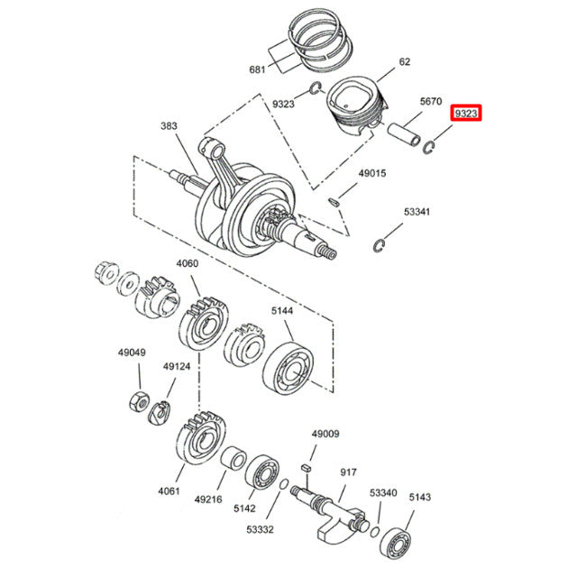 Clip pistón Rieju Marathon 125 22-24