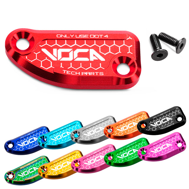 Tapa bomba de freno trasero VOCA CNC Derbi Senda / Gilera / Aprilia SX - rojo