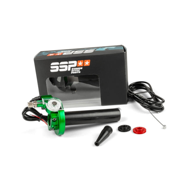 Mando de gas 88º horizontal Stage6 - verde