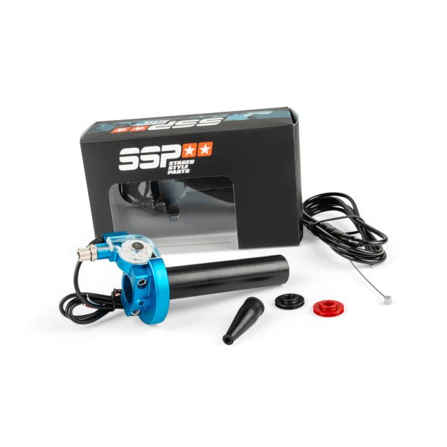 Mando de gas 88º horizontal Stage6 - azul