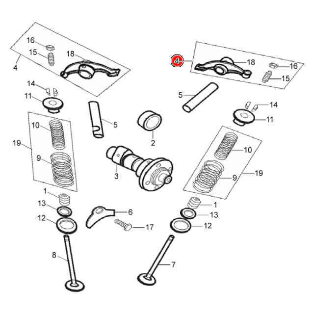 Brazo balancín Rieju Tango 250