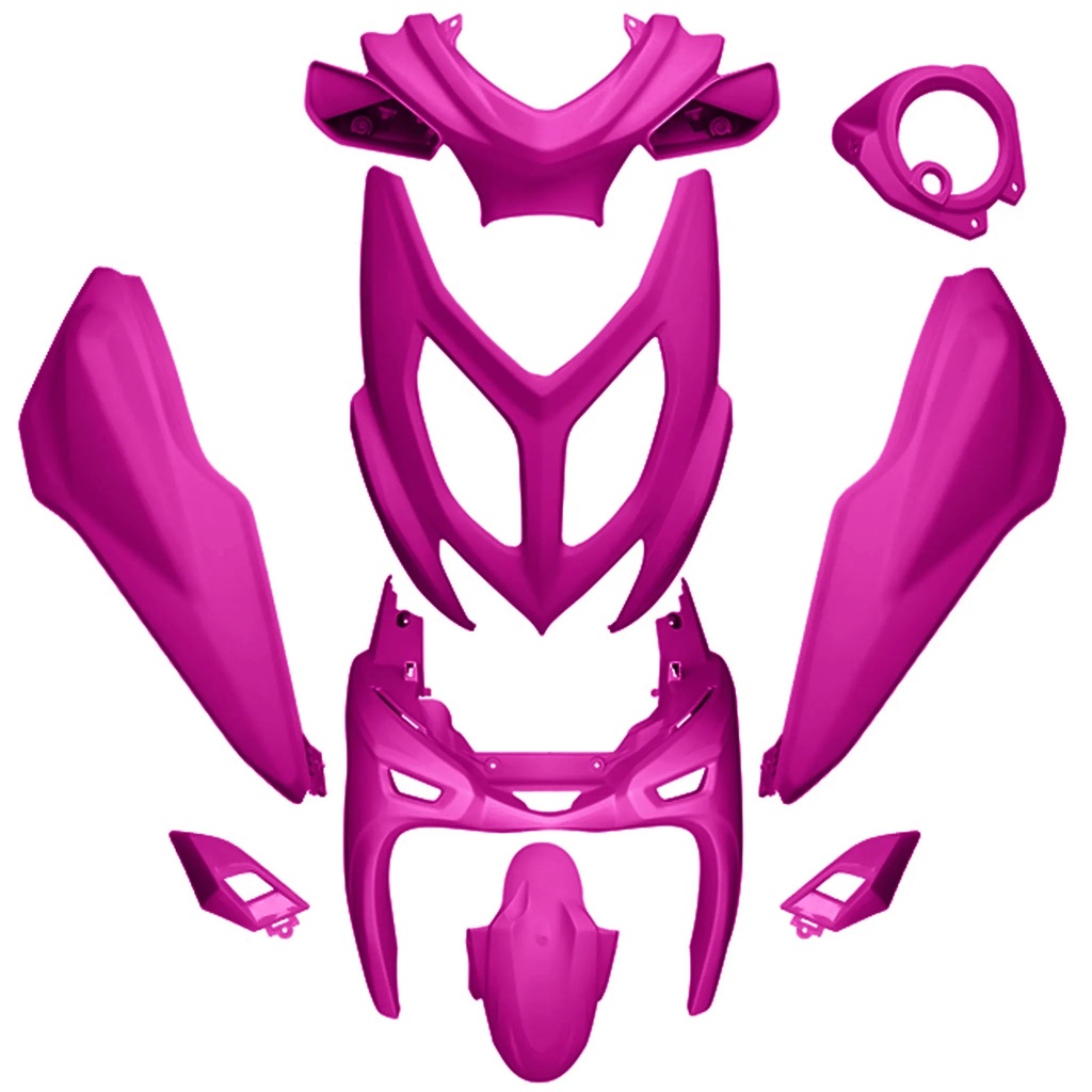 Kit carenados Yamaha Aerox / MBK Nitro >13 9 piezas AllPro - Lila metalizado