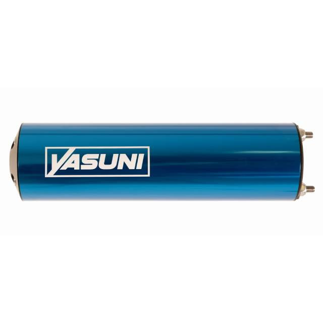 Silenciador Yasuni Recto V2 lado izquierdo negro-azul
