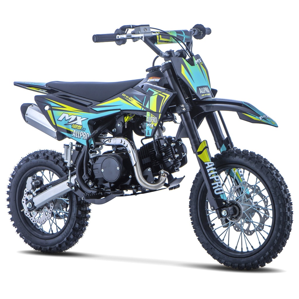 Pitbike infantil Cross MX 125 ZS 4T Zongshen semi-automática 14/12  AllPro Azul