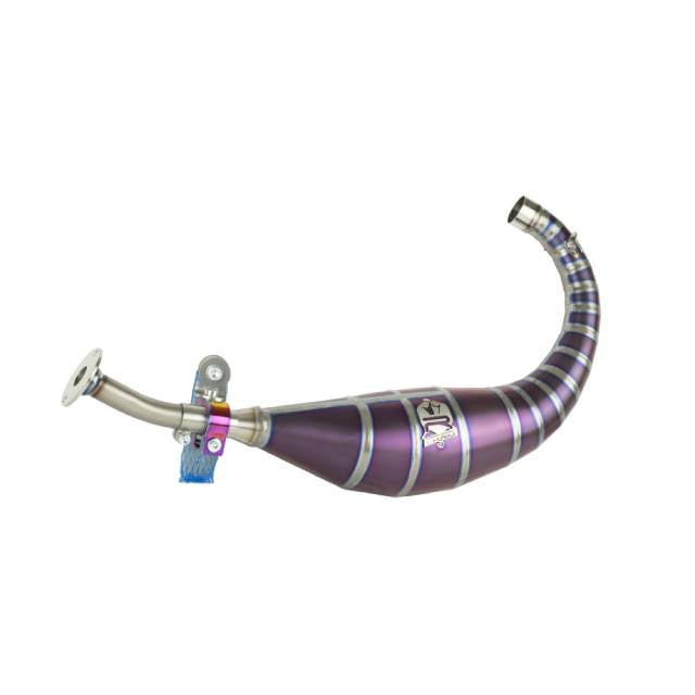 Bufanda de escape titanio violeta KRM Derbi 90-100cc
