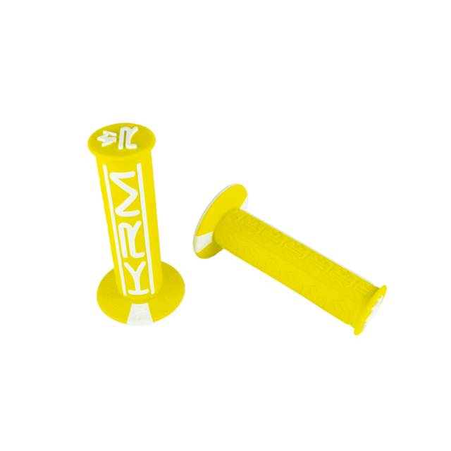Puños KRM Pro Ride - amarillo/blanco