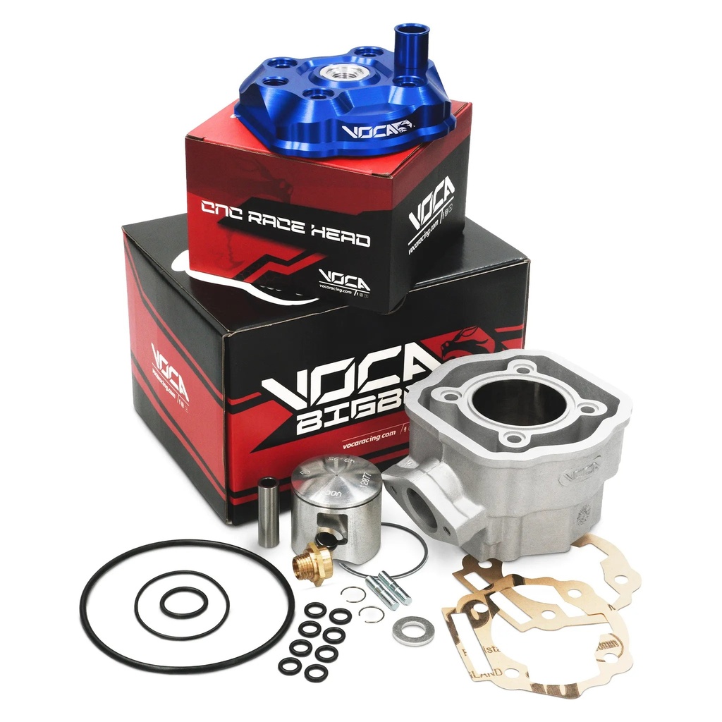 Cilindro VOCA Bestia 80cc Derbi Euro 3/4 d.50mm - Culata azul