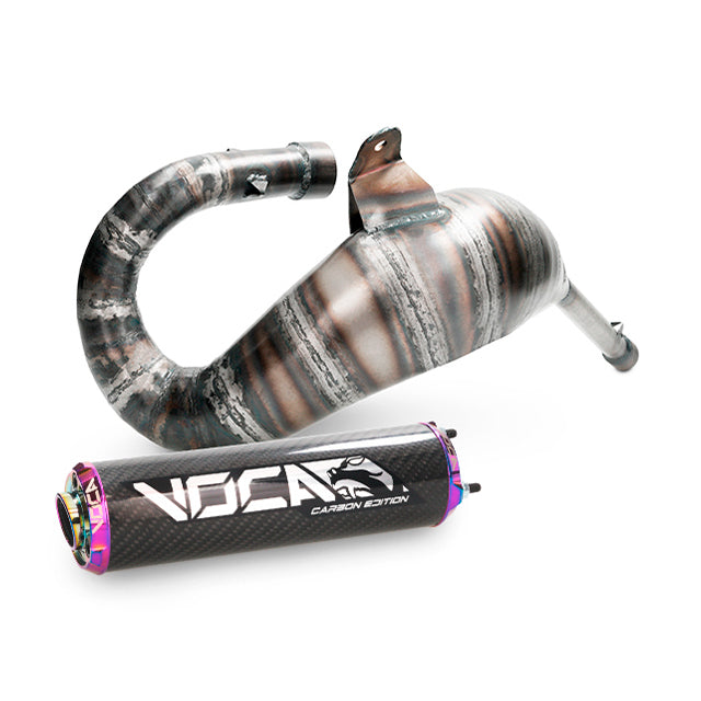 Escape Derbi Senda / DRD Cross Carbon 80 Voca Racing - silenciador cazoleta neocromado